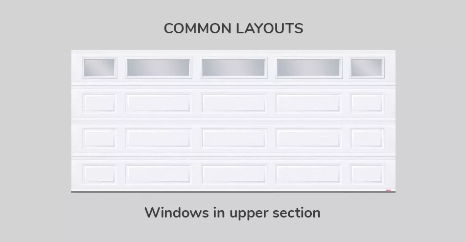 Common layouts, 16' x 7', Windows in upper section
