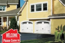 House with welcome signage