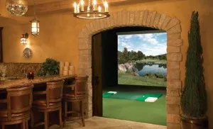 Garage with golf theme